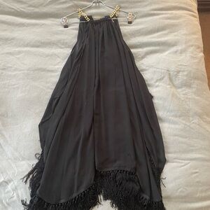 Women’s Michael Kor’s halter fringe dress